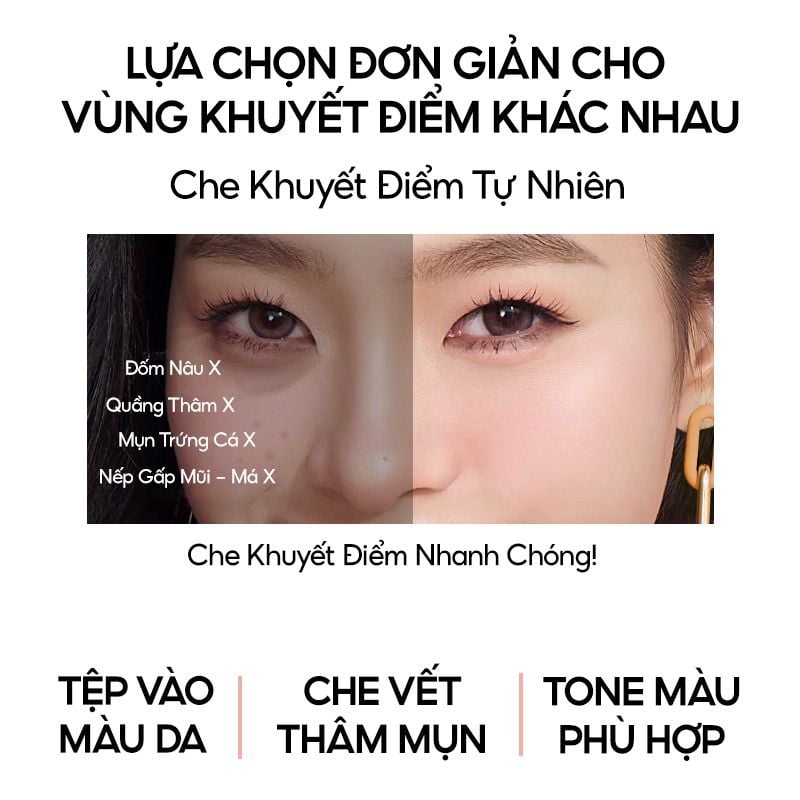 Bảng Che Khuyết Điểm Ba Màu Colorkey Targeting Three-colour Concealer Palette 3.9g