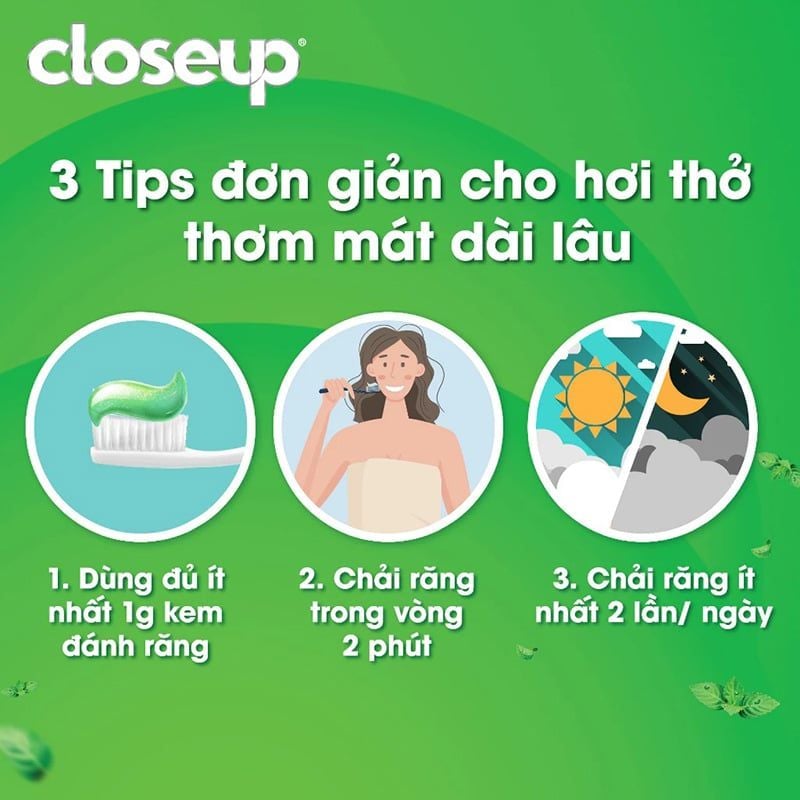 Kem Đánh Răng Closeup Thơm Mát Dài Lâu 230g