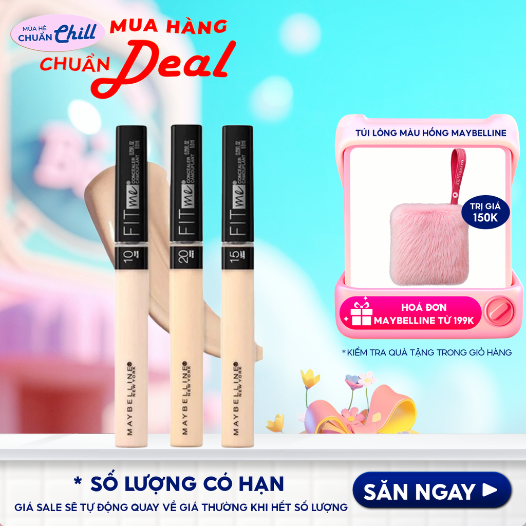 Kem Che Khuyết Điểm Mịn Lì Maybelline Fit Me Concealer With Chamomile Extract 6.8ml