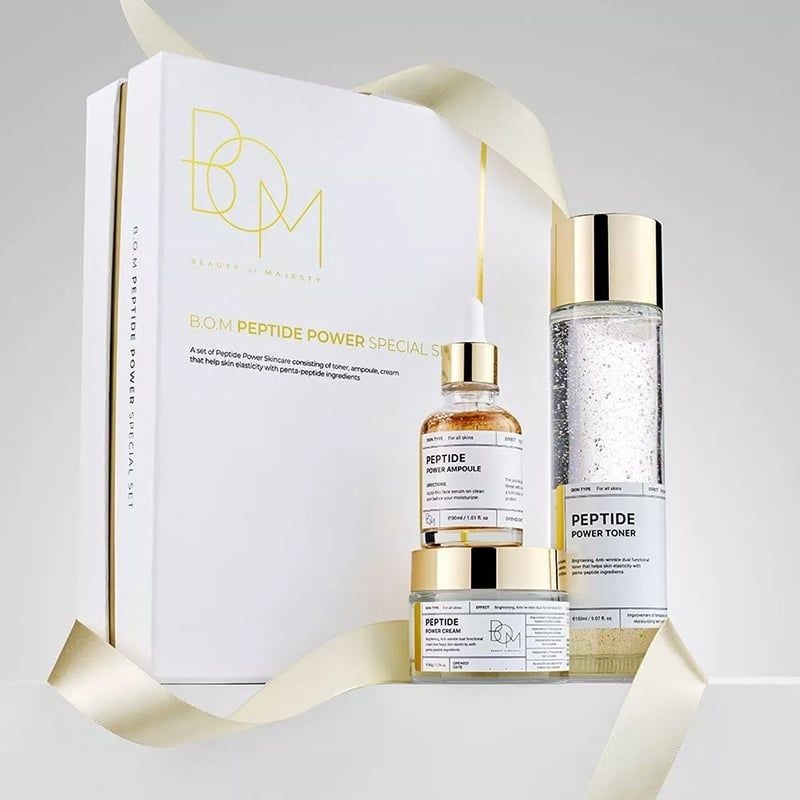 Kem Dưỡng Ẩm Sáng Da, Hỗ Trợ Mờ Nếp Nhăn B.O.M Peptide Power Cream 50g