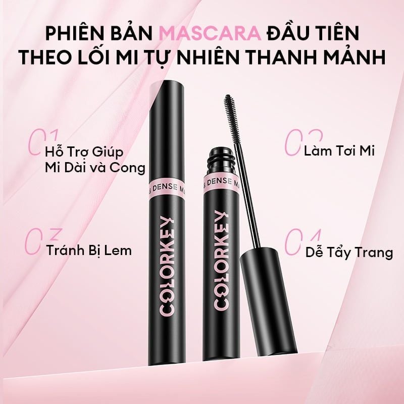Mascara Giúp Mi Dài & Cong Tự Nhiên Colorkey Mascara