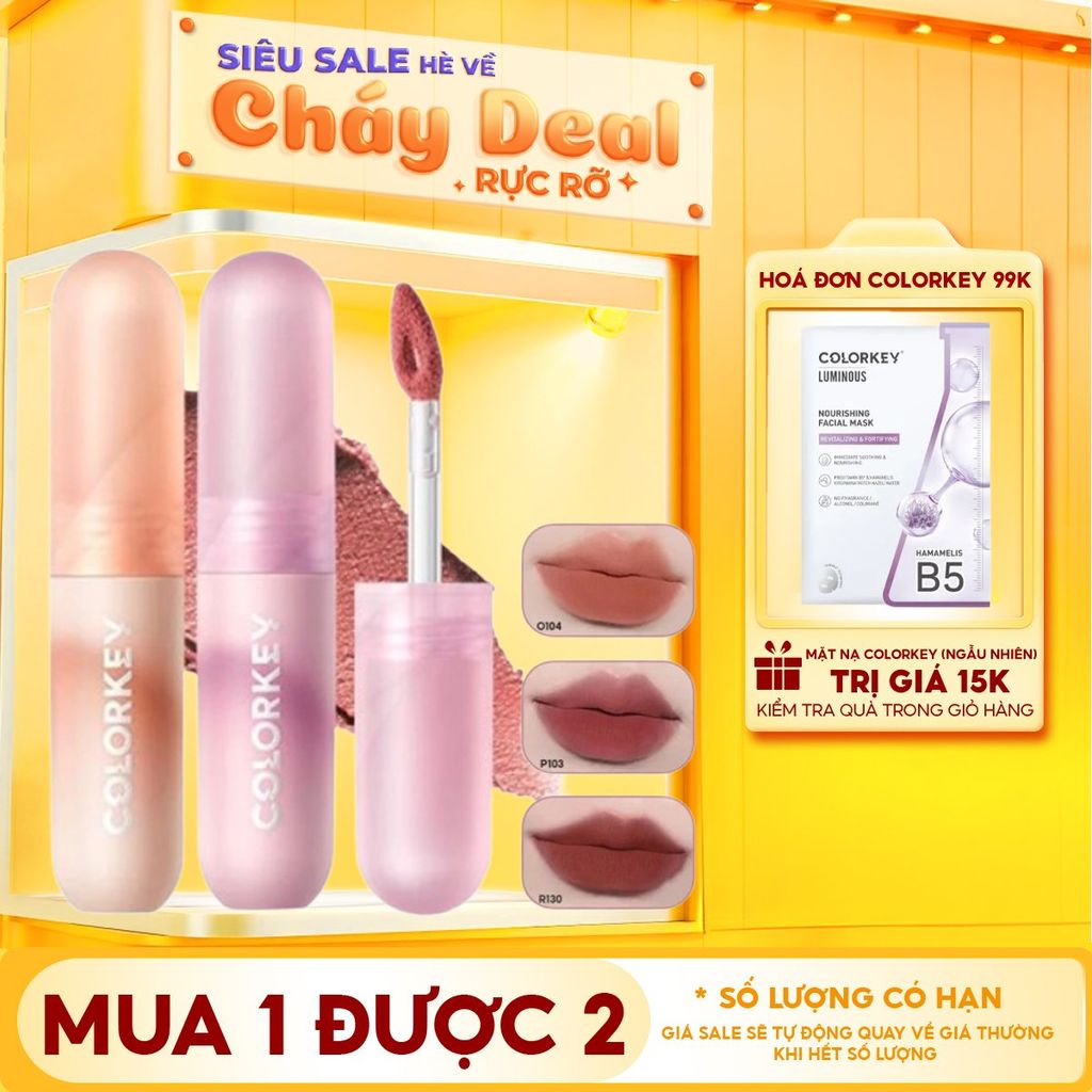 Son Kem Bùn Mềm Mịn Như Nhung Colorkey Mousse Lip Mud Matte 2g