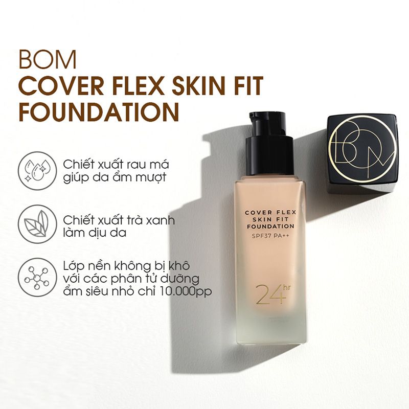 B.O.M Cover Flex Skin Fit Foundation 30ml