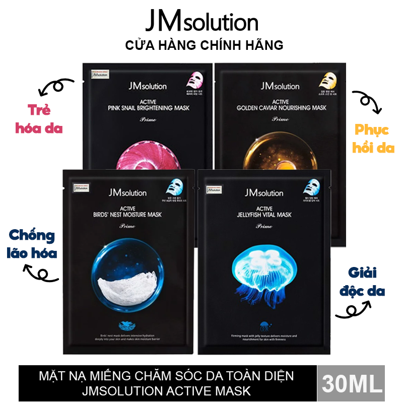 Mặt Nạ Miếng Chăm Sóc Da Toàn Diện JMsolution Active Jellyfish Vital Mask 30ml