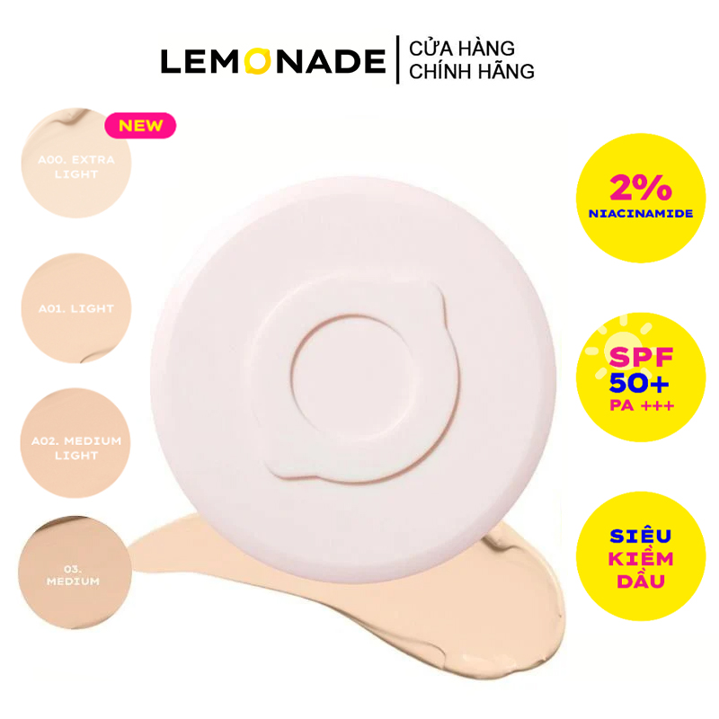 Phấn Nước Lemonade Kiềm Dầu, Che Phủ Tốt Supper Matte Cushion SPF50 /PA 15g
