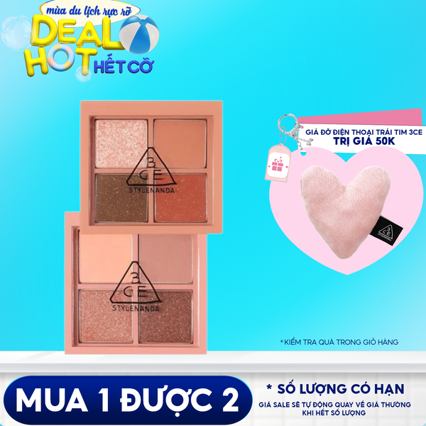 Bảng Phấn Mắt 4 Màu Siêu Lung Linh 3CE Mini Multi Eye Color Palette