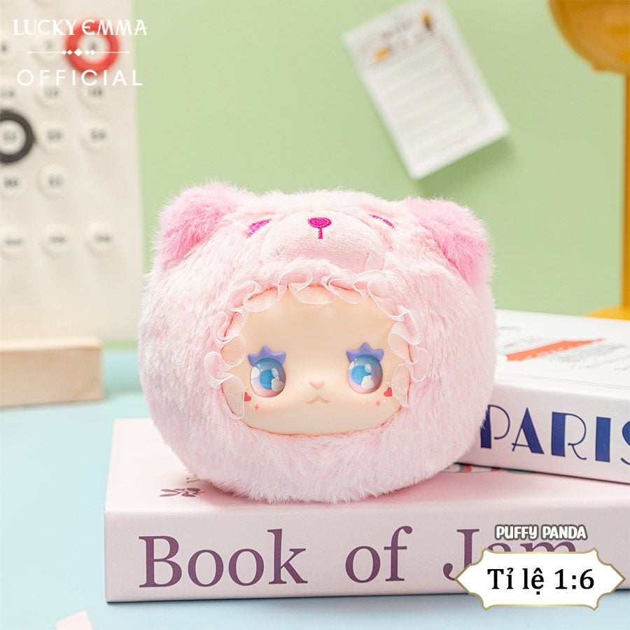 Móc Khóa Gấu Bông Lucky Emma RUA RUA ZOO Vinyl Face Plush Keychain Blind Box - MJ-000085 (1 box ngẫu nhiên)