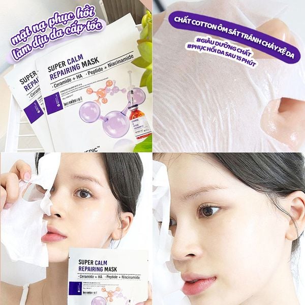  Mặt Nạ Sur.Medic+ Hỗ Trợ Phục Hồi, Làm Dịu Da Super Calm Repairing Mask 28g 
