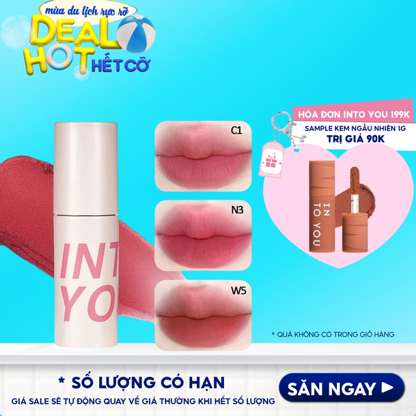 Son Kem Bùn Mềm Mịn Into You Customized Airy Lip Mud 1.8g