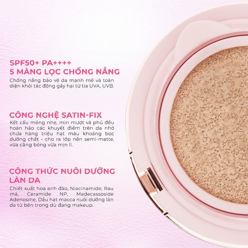 Cushion Chống Nắng Che Phủ Cao Aperire Day Dream Cover Cushion SPF50+/PA++++