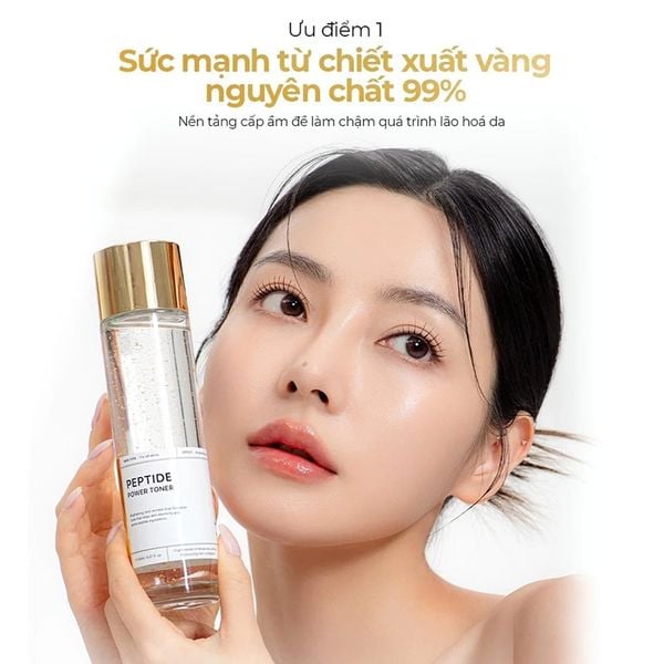  Nước Cân Bằng B.O.M Làm Sáng Da, Hỗ Trợ Mờ Nếp Nhăn Peptide Power Toner 