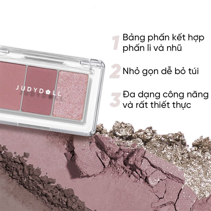 Phấn Mắt 3 Ô Màu Judydoll Eyeshadow Palette 2.5g