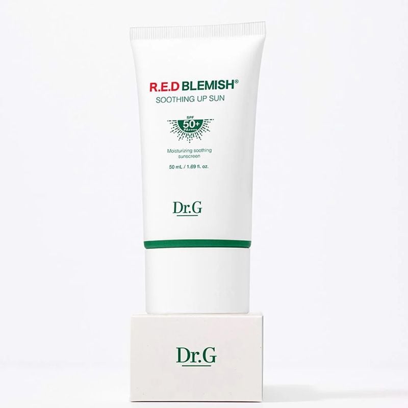 Kem Chống Nắng, Chống Tia Hồng Ngoại, Quang Phổ Rộng Cho Da Mụn Nhạy Cảm Dr.G R.E.D Blemish Soothing Up Sun SPF50+ PA++++ 50ml