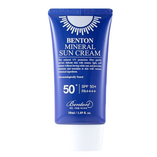Kem Chống Nắng Vô Cơ BentonDịu Nhẹ Cho Da Mineral Sun Cream SPF50+/PA++++ 50ml