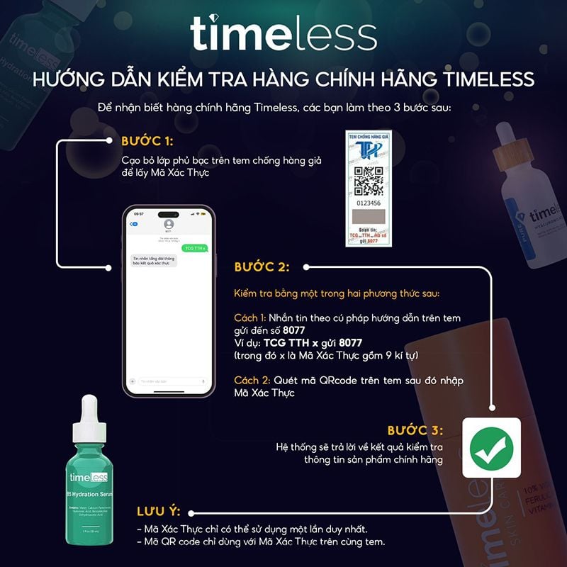 Serum Timeless Làm Dịu, Hỗ Trợ Phục Hồi Da Timeless Vitamin B5 Serum 30ml