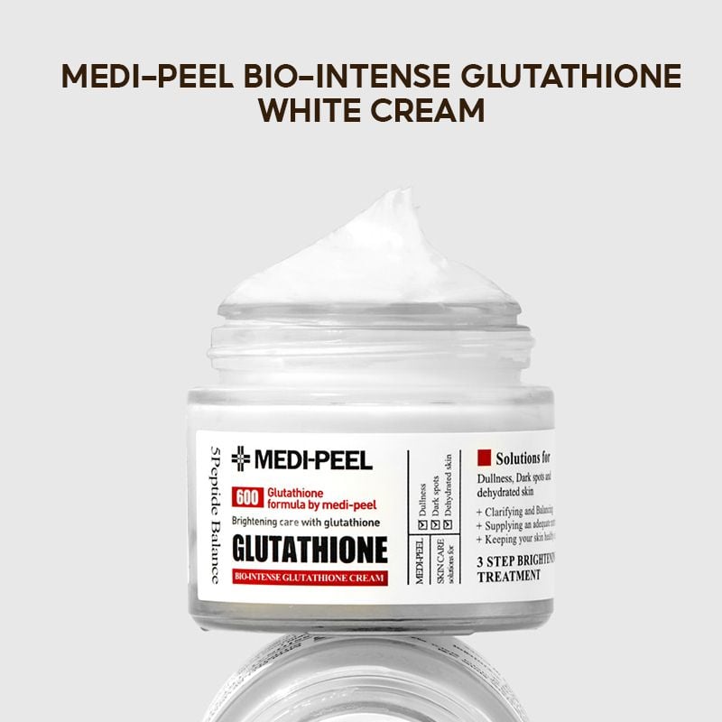 Kem Dưỡng Hỗ Trợ Dưỡng Trắng, Giảm Thâm Nám, Làm Đều Màu Da Medi-Peel Bio-Intense Glutathione White Cream 50g