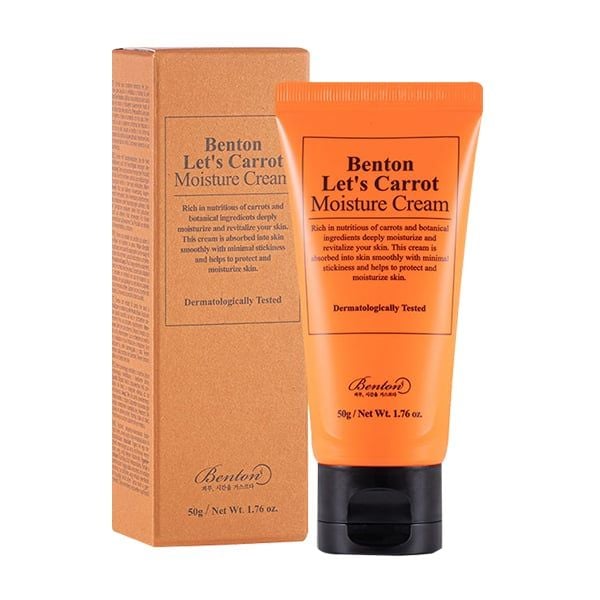 Kem Dưỡng Phục Hồi Da Chiết Xuất Cà Rốt Benton Let's Carrot Moisture Cream 50g