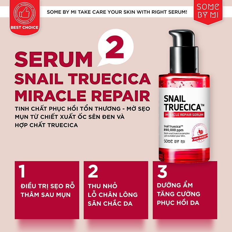 [4 Items] Bộ Dưỡng Phục Hồi, Tái Tạo Da Ốc Sên Some By Mi Snail Truecica Miracle Repair Starter Kit