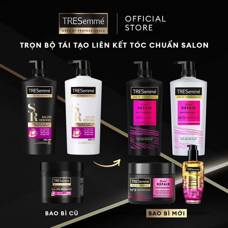 Dầu Xả Ngăn Tóc Gãy Rụng TRESemmé Salon Rebond Conditioner 620g