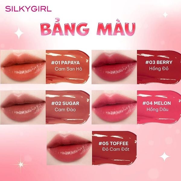  Son Tint Bóng Silkygirl Tint Up! Lip Glass 3g 