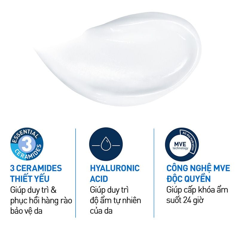 Kem Dưỡng Ẩm Cerave Dành Cho Da Khô Developed With Dermatologists Moisturising Cream