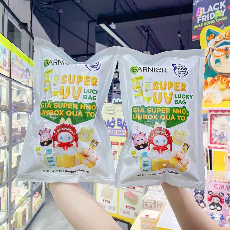 [Độc Quyền Thegioiskinfood] Garnier Lucky Bag Super UV - Săn Blind Box Trong Túi Mù