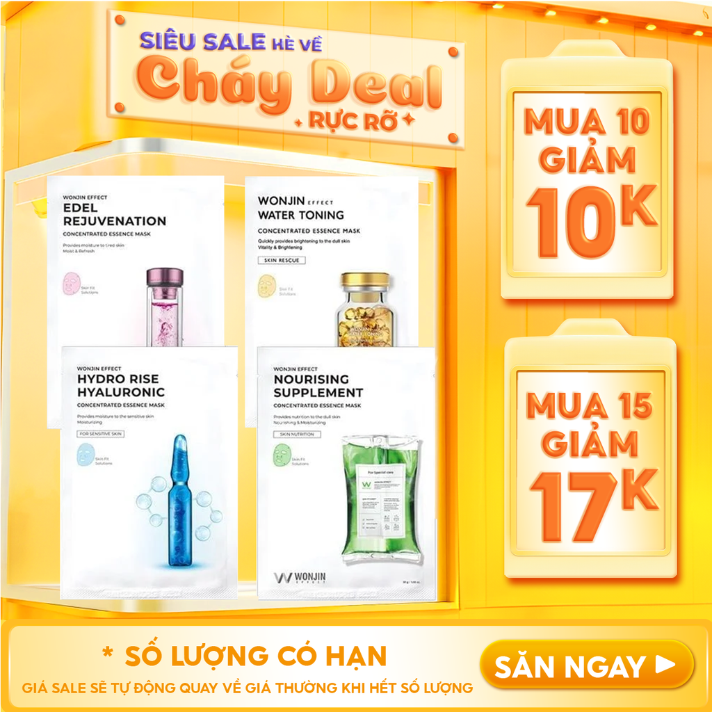 Mặt Nạ Cấp Ẩm, Hỗ Trợ Dưỡng Sáng Wonjin Effect Concentrated Essence Mask