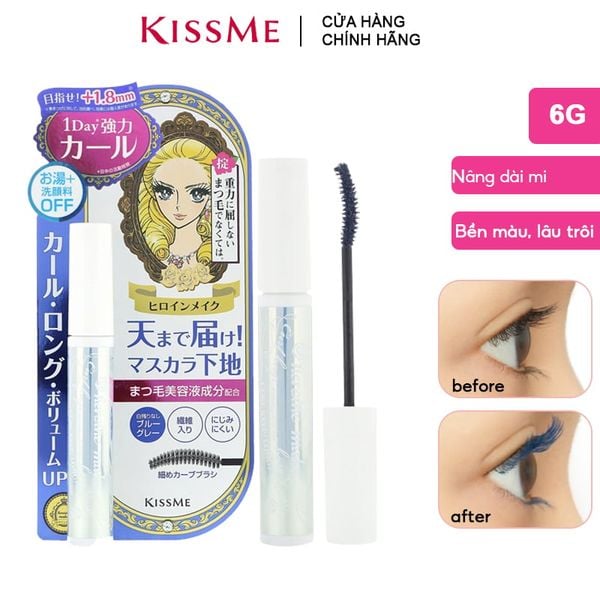 Mascara Lót Mi Nâng Dài Mi Kissme Heroine Make Curl Keep Mascara Base 6g