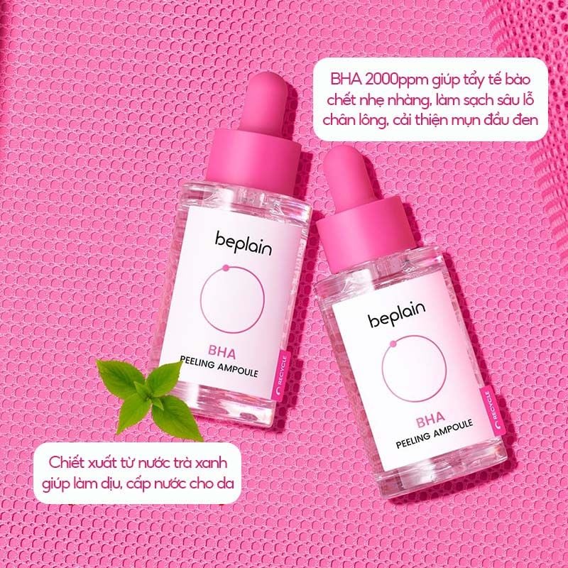 Tinh Chất BHA Beplain Hỗ Trợ Giảm Mụn, Dầu Nhờn BHA Peeling Ampoule 30ml