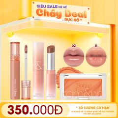 PHẤN MÁ HỒNG #S01 + SON DƯỠNG #11+ SON BÓNG #02