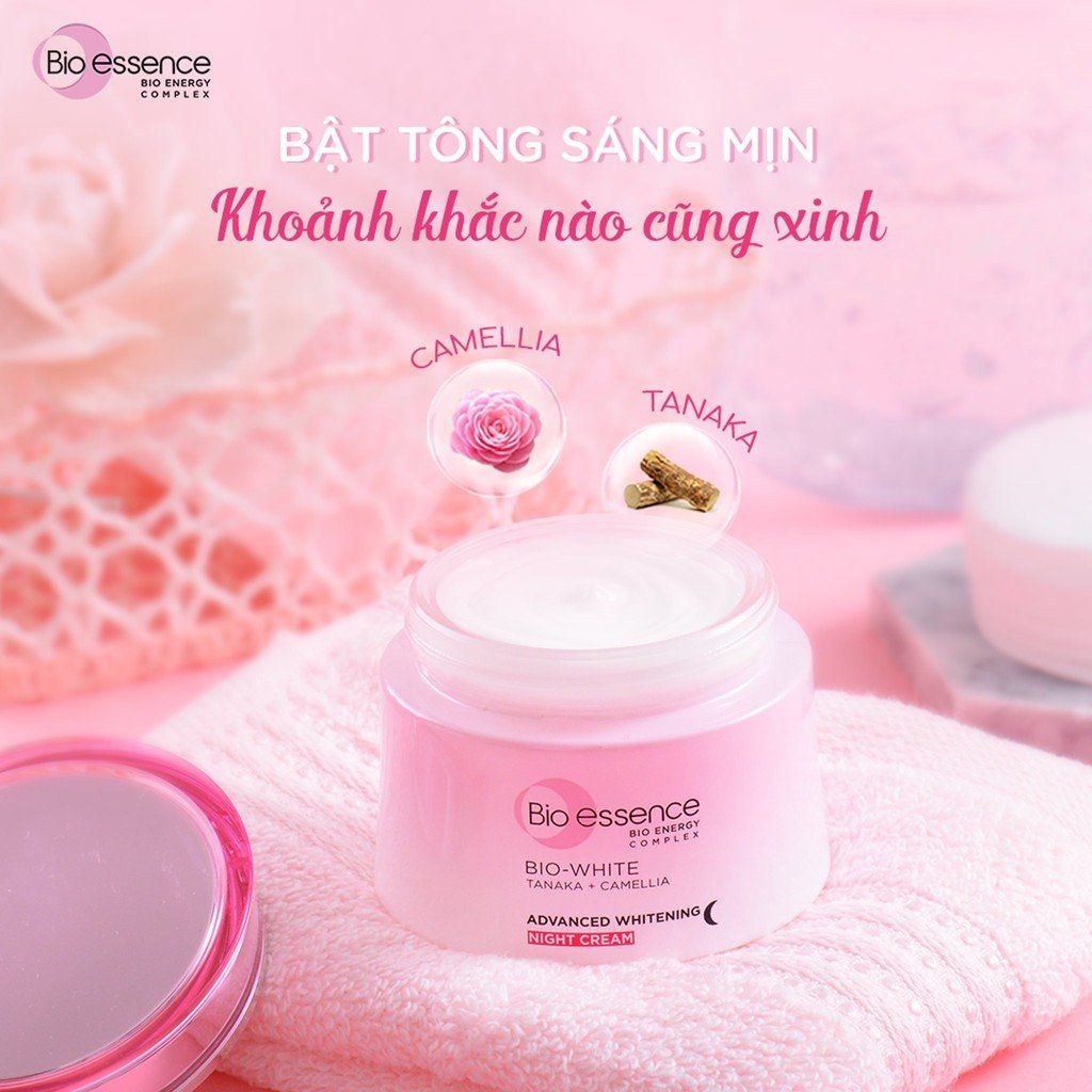 Kem Dưỡng Trắng Chuyên Sâu Ban Đêm Bio-essence Bio-White Advanced Whitening Night Cream 50g