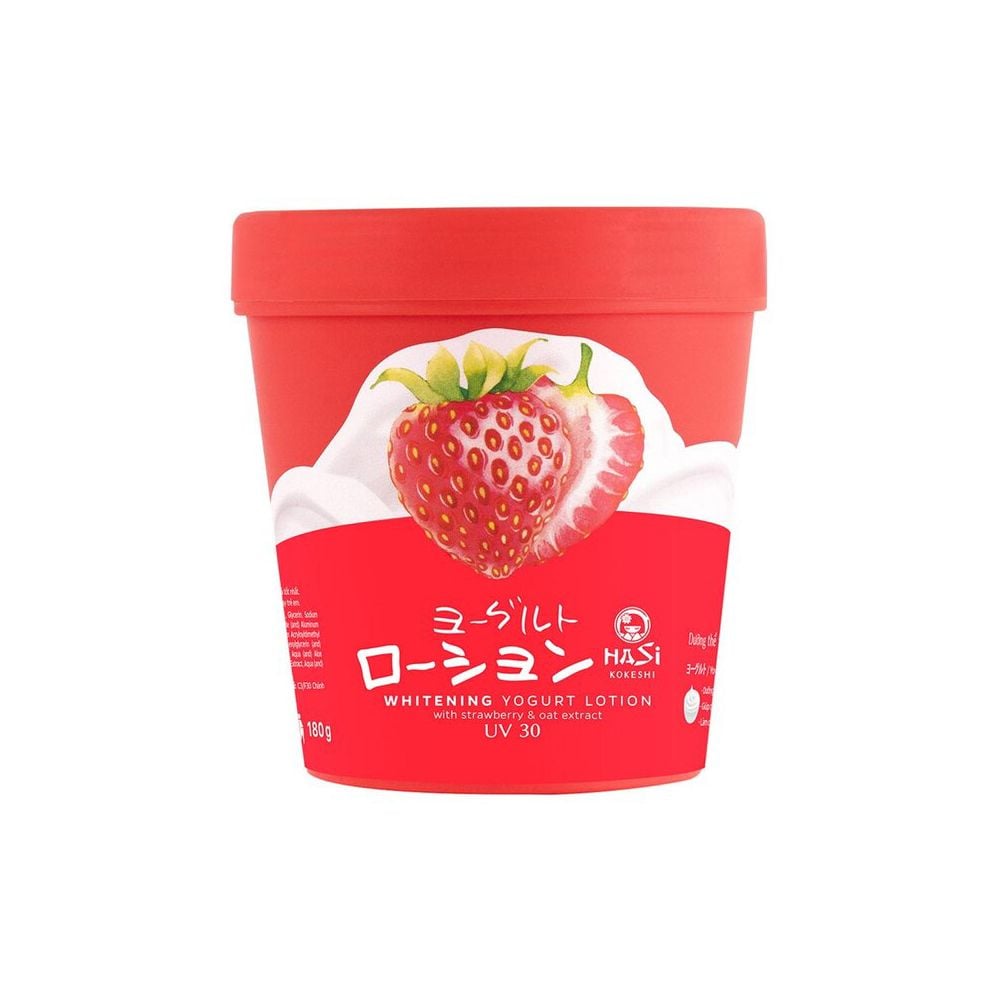 [180g] Sữa Dưỡng Thể Hasi Hỗ Trợ Dưỡng Trắng Da Whitening Yogurt Lotion UV30 #DÂU TÂY VÀ YẾN MẠCH
