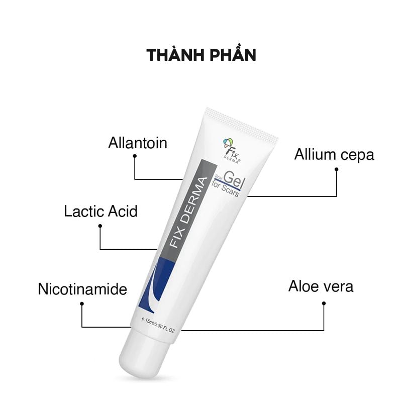 Gel Làm Mờ Sẹo FIXDERMA Scar Gel 15ml