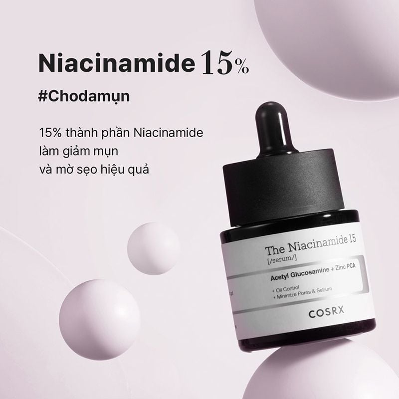 Serum Chăm Sóc Da Mụn Cosrx The Niacinamide 15 Serum 20ml