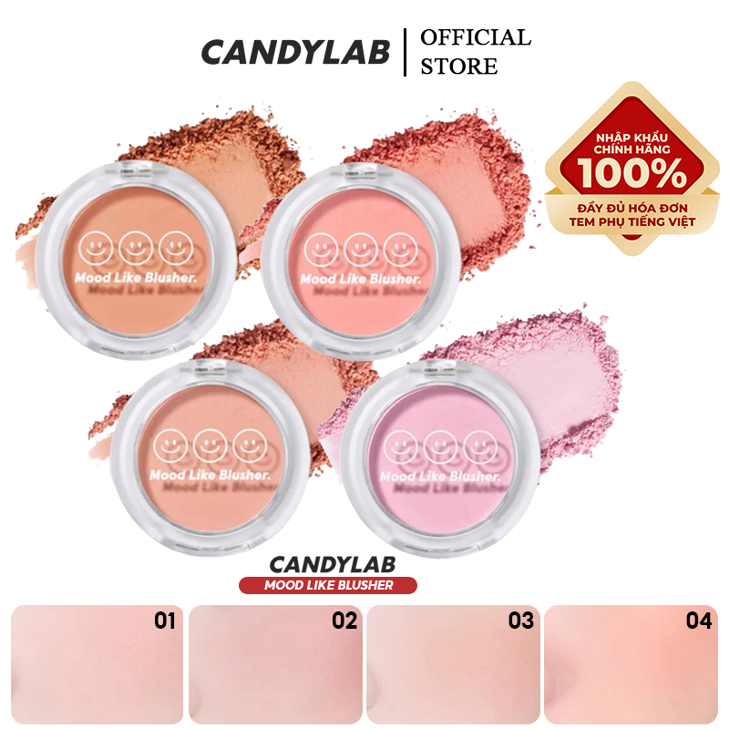 Má Hồng Dạng Nén Xinh Xắn Candylab Mood Like Blusher 4.5g #02