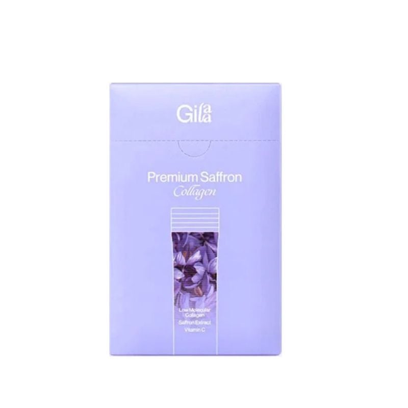 Bột Uống Collagen Gilaa Cao Cấp Kết Hợp Nhụy Hoa Nghệ Tây Cải Thiện Trắng Da Premium Saffron Collagen