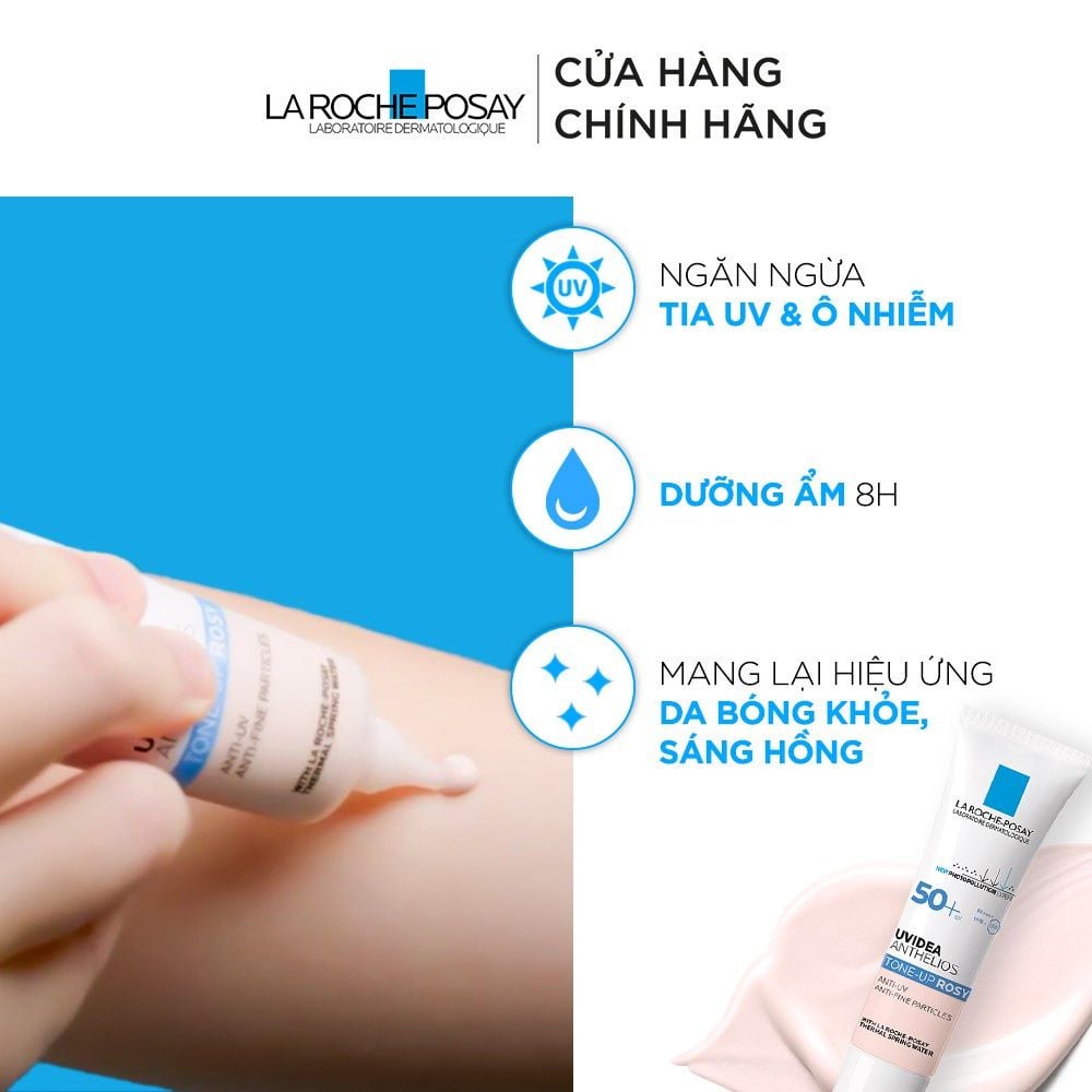 Kem Chống Nắng La Roche-Posay Nâng Tông Da Sáng Hồng Uvidea Anthelios Tone-Up Rosy SPF50+ 30ml