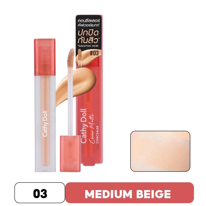 Kem Che Khuyết Điểm Mịn Lì Lâu Trôi Cathy Doll Cover Matte Concealer