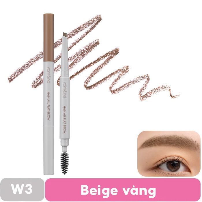 Chì Kẻ Mày Ngang Romand Cho Chân Mày Sắc Nét, Lâu Trôi Han All Flat Brow