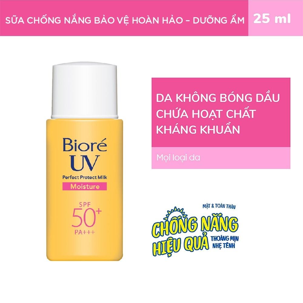 Sữa Chống Nắng Bảo Vệ Da Hoàn Hảo Bioré UV Perfect Protect Milk SPF50+/PA+++ 25ml