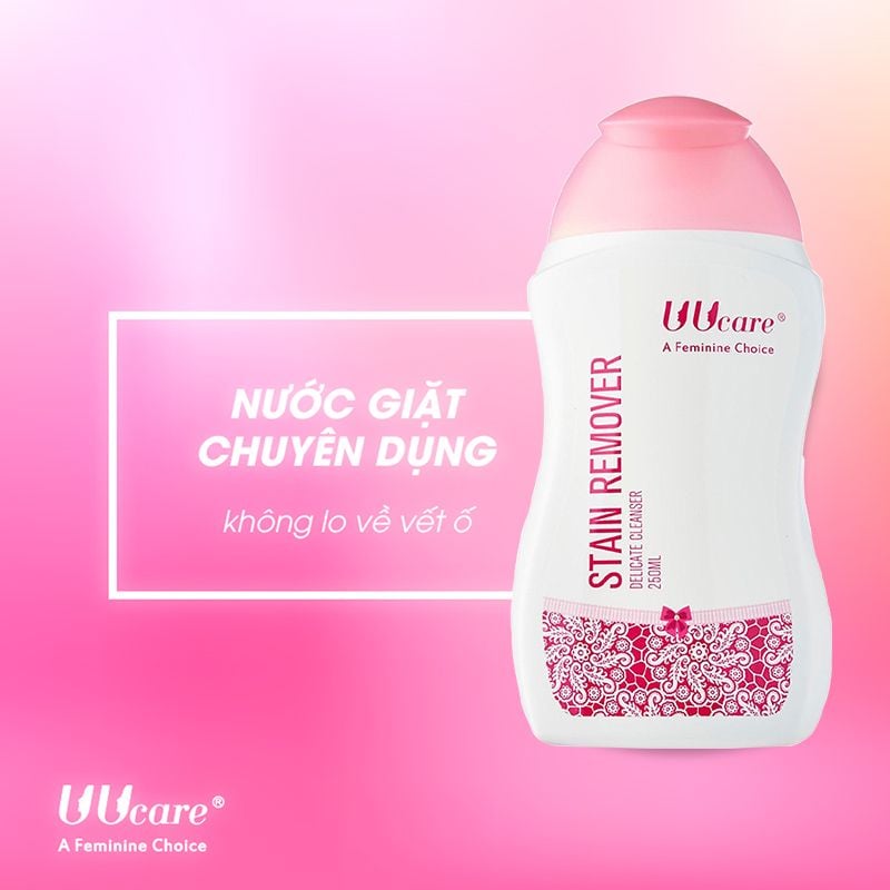 Nước Giặt Quần Lót Chuyên Dụng UUcare Stain Remover Delicate Cleanser 250ml (Che tên sản phẩm khi giao hàng)