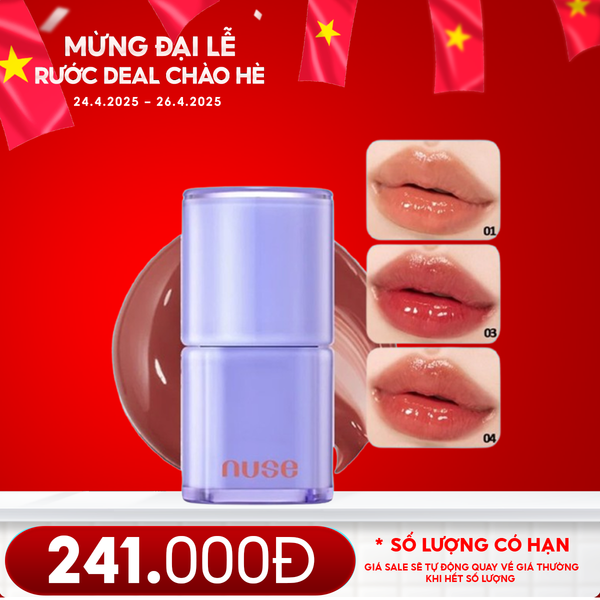 [NUSE BY ROMAND] Son Bóng Thuần Chay Cho Môi Căng Mọng, Mềm Mịn Nuse Care Liptual 4.5g
