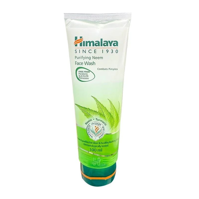 [100ml] Sữa Rửa Mặt Dạng Gel Ngăn Ngừa Mụn Chiết Xuất lá Neem Himalaya Purifying Neem Face Wash