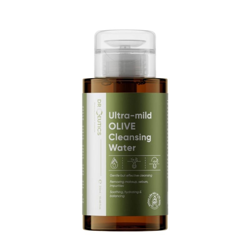 Nước Tẩy Trang DrCeutics Làm Sạch Dịu Nhẹ, Cấp Ẩm Ultra-mild Olive Cleansing Water