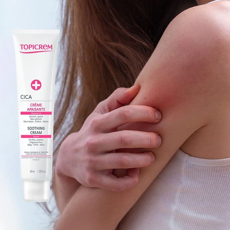 Kem Dưỡng Topicrem Cấp Ẩm, Làm Dịu Da Dành Cho Da Nhạy Cảm Cica Soothing Cream 40ml