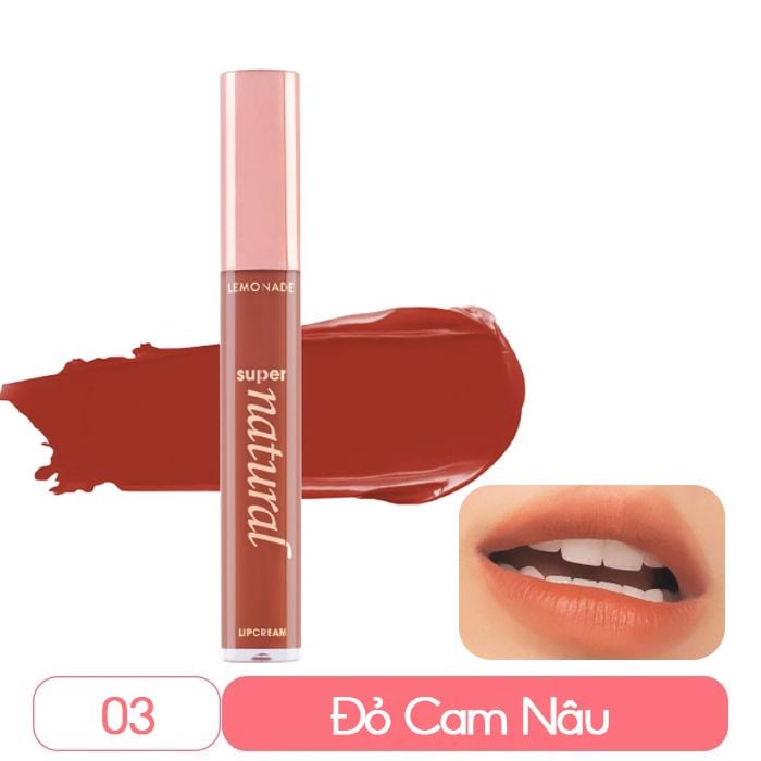 Son Kem Lì, Bền Màu, Nhẹ Môi Lemonade Supernatural Matte Lipcream 5g #01 MIND CONTROL