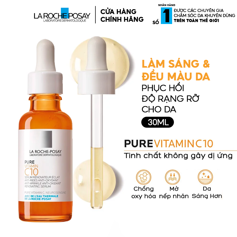 Tinh Chất Làm Sáng La Roche Posay Redermic Pure Vitamin C10 Serum 30ml –  THẾ GIỚI SKINFOOD