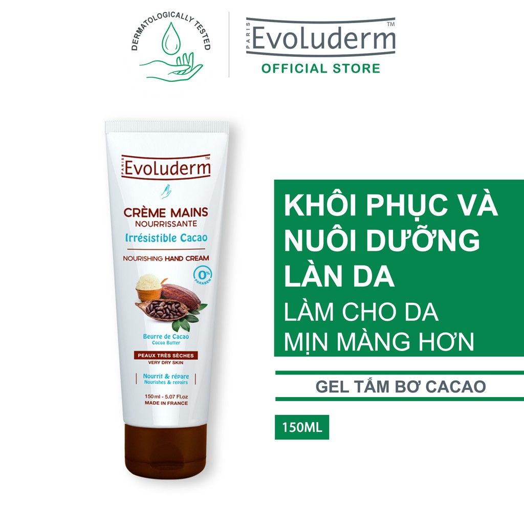 [150ml] Kem Dưỡng Ẩm Da Tay Evoluderm Hand Cream