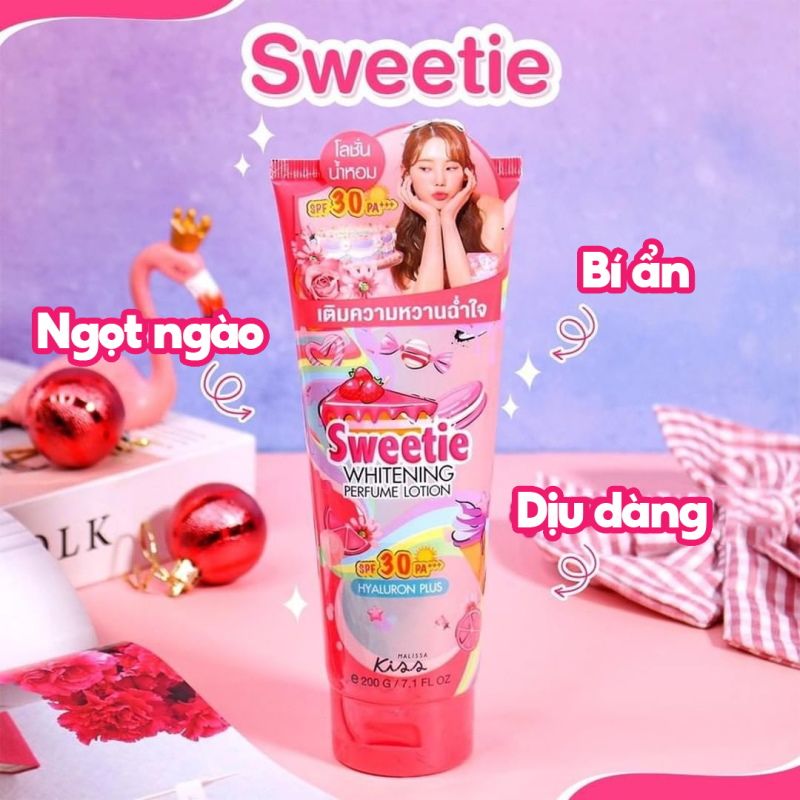 Kem Dưỡng Thể Chống Nắng, Hương Nước Hoa Kiss My Body Bright & Shine Perfume Lotion SPF30 PA+++ 200g