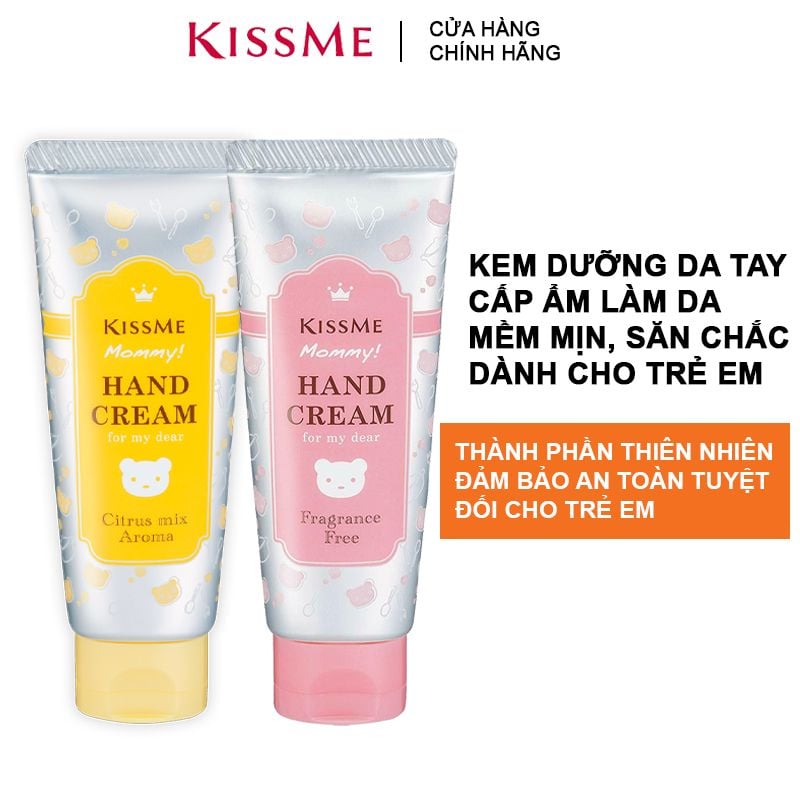 Kem Dưỡng Da Tay Cấp Ẩm Làm Da Mềm Mịn Dành Cho Trẻ Em Kissme Mommy Hand Cream 60g